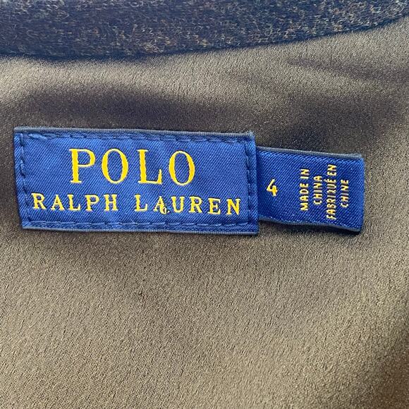 Ralph Lauren Soft Lightweight Herringbone Field Jacket Blazer Sz 4 XS - Picture 12 of 14